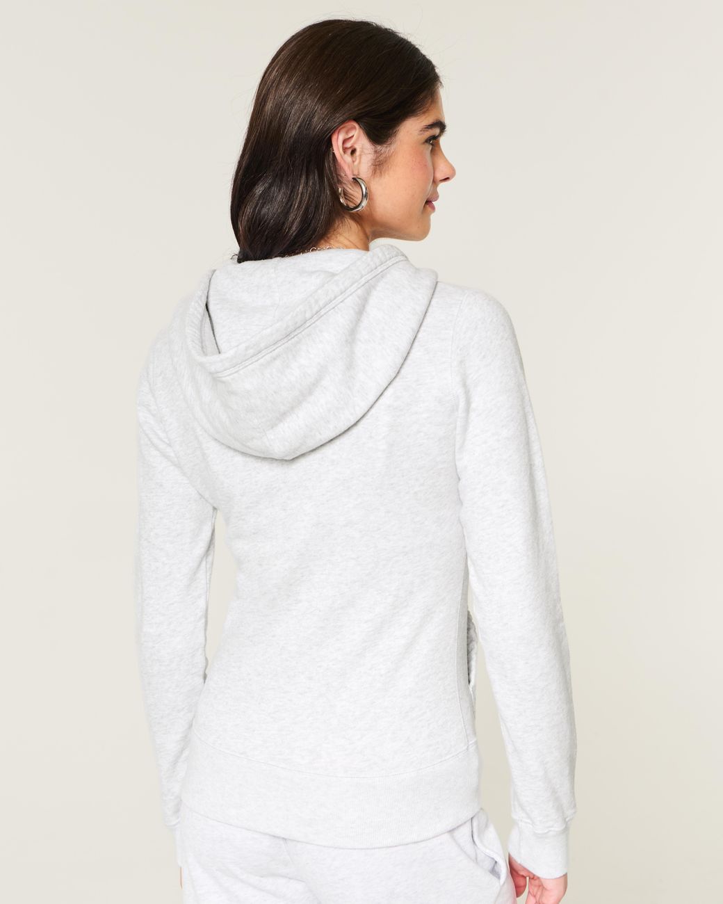 Hollister White Hollister Feel Good Butterfly Graphic Zip-up Hoodie