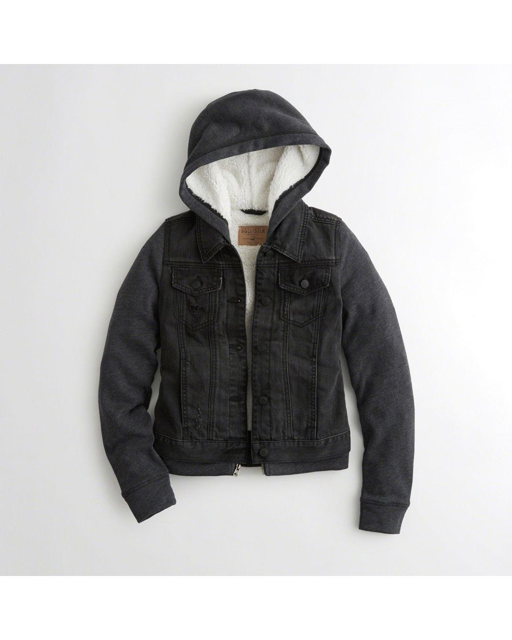 Hollister Sherpa-lined Hooded Denim 