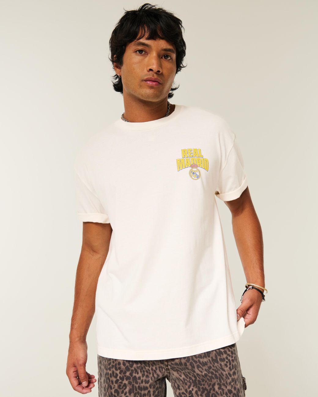 Hollister Yellow Real Madrid Cf Graphic Tee for men