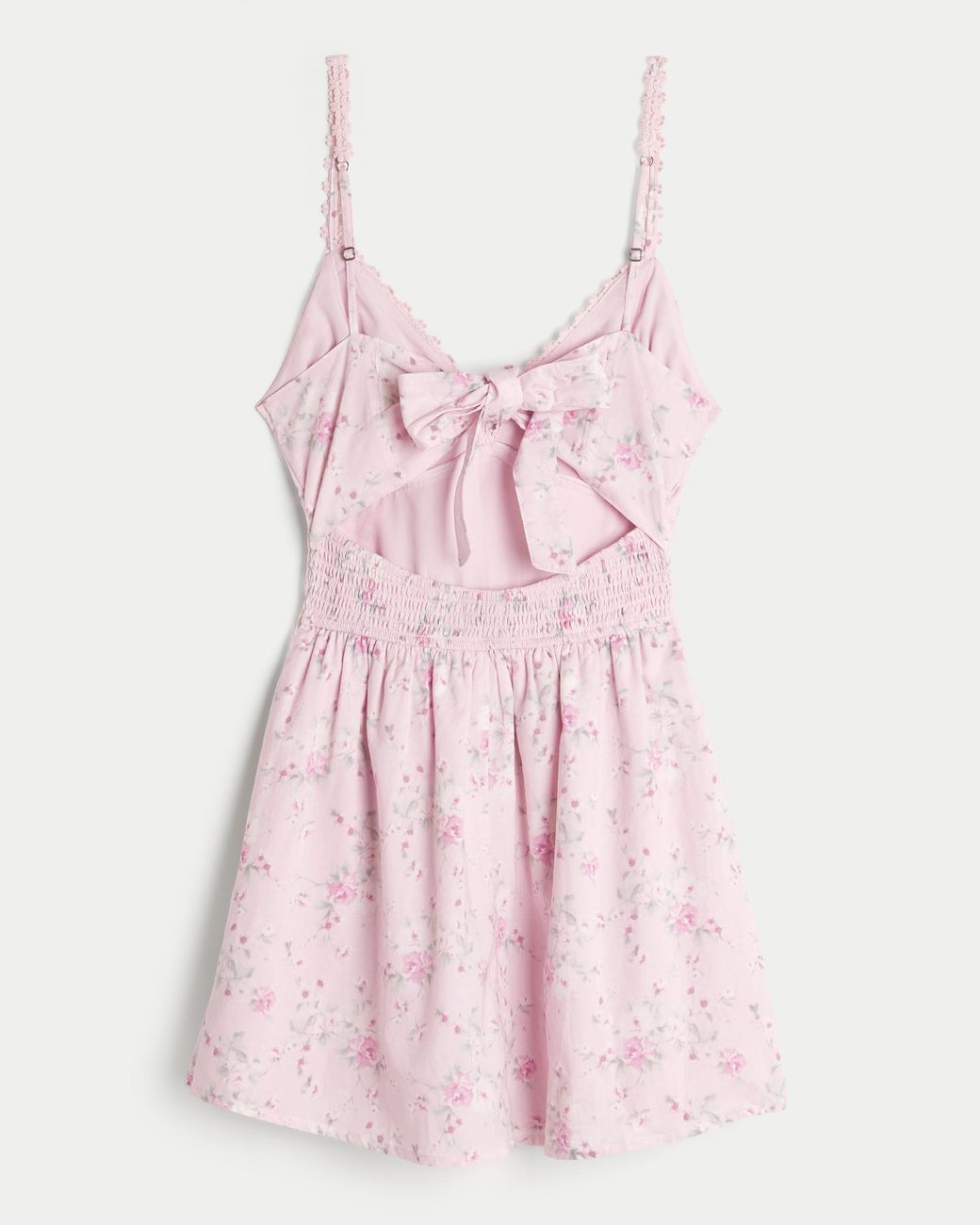 Hollister Pink Daisy Trim Mini Dress