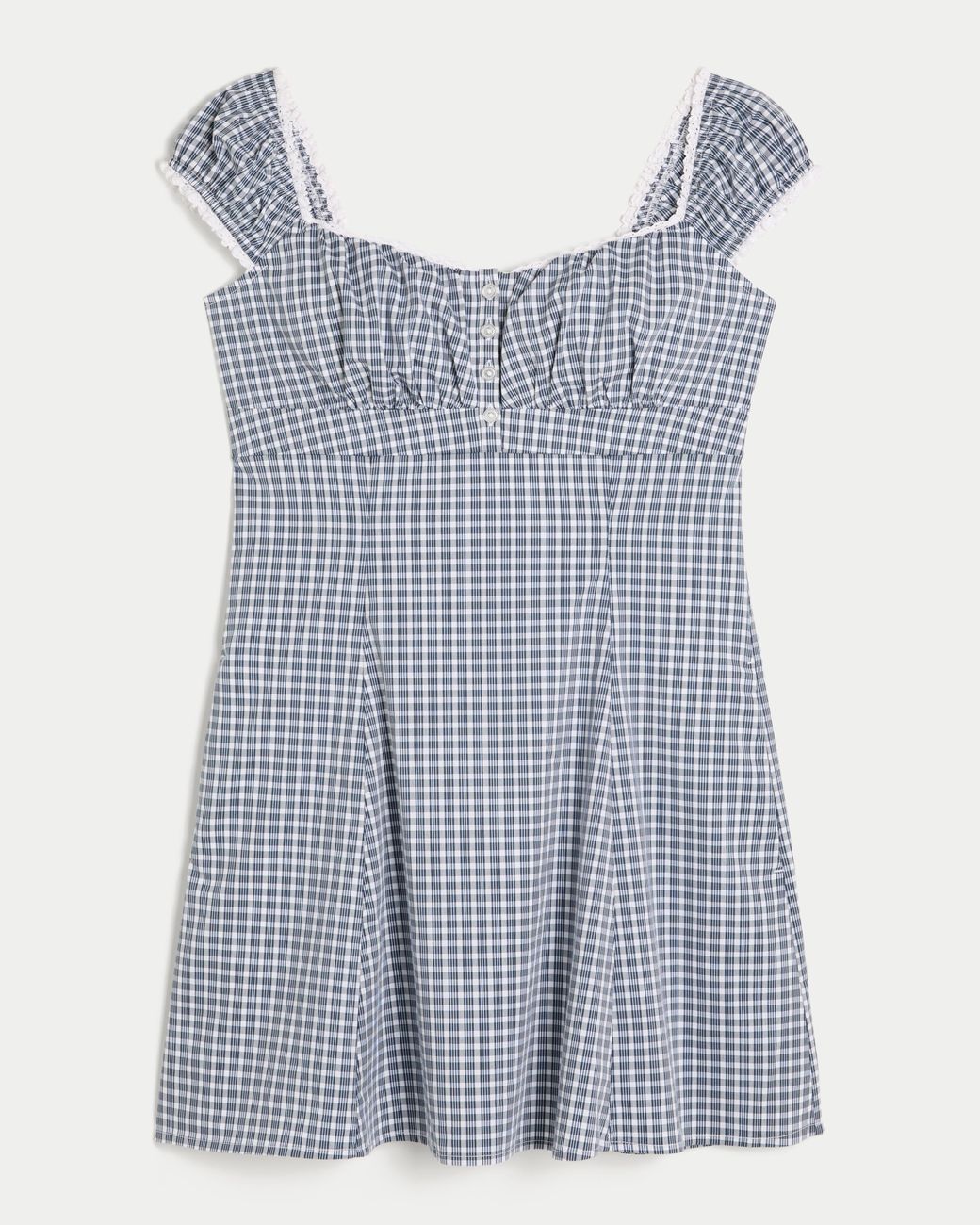 Hollister Blue Henley Shirt Mini Dress