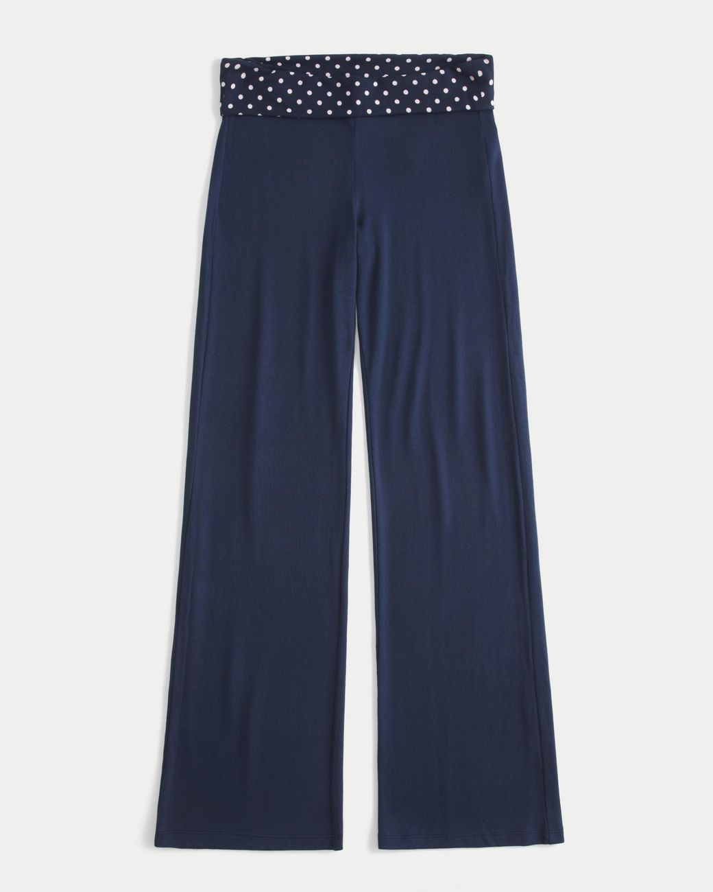 Hollister Blue Always Cozy Foldover Flare Pants
