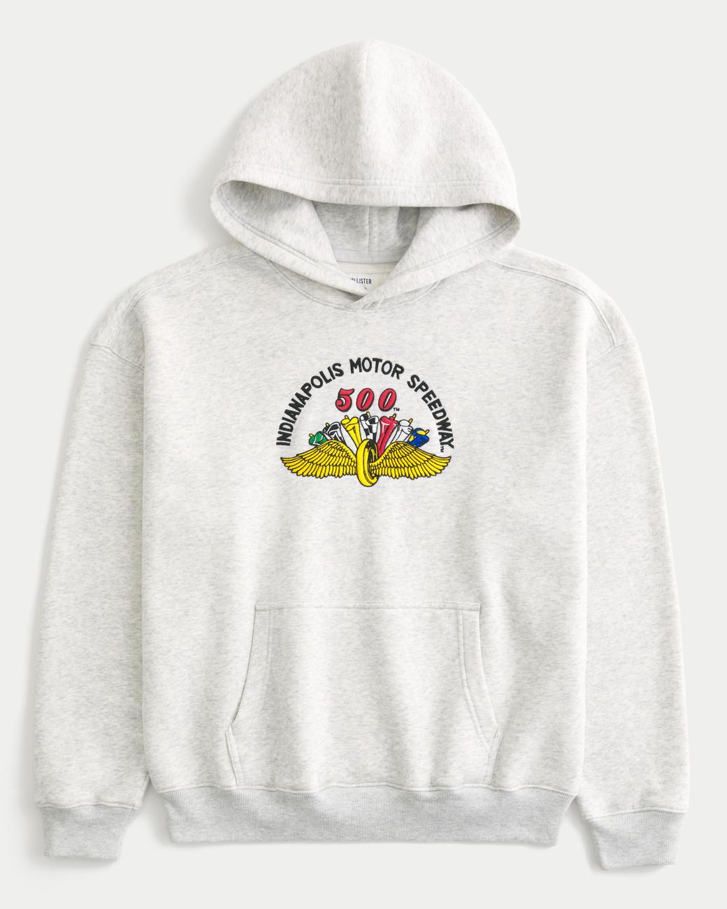 Hollister White Boxy Shelby Cobra Graphic Hoodie for men
