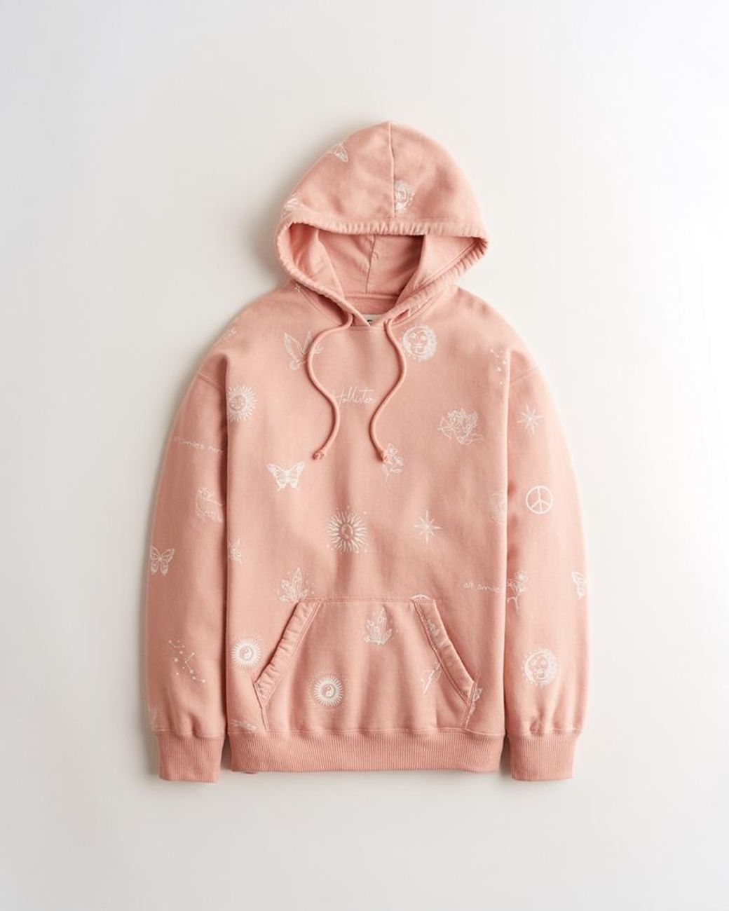 Hollister pink mens on sale hoodie