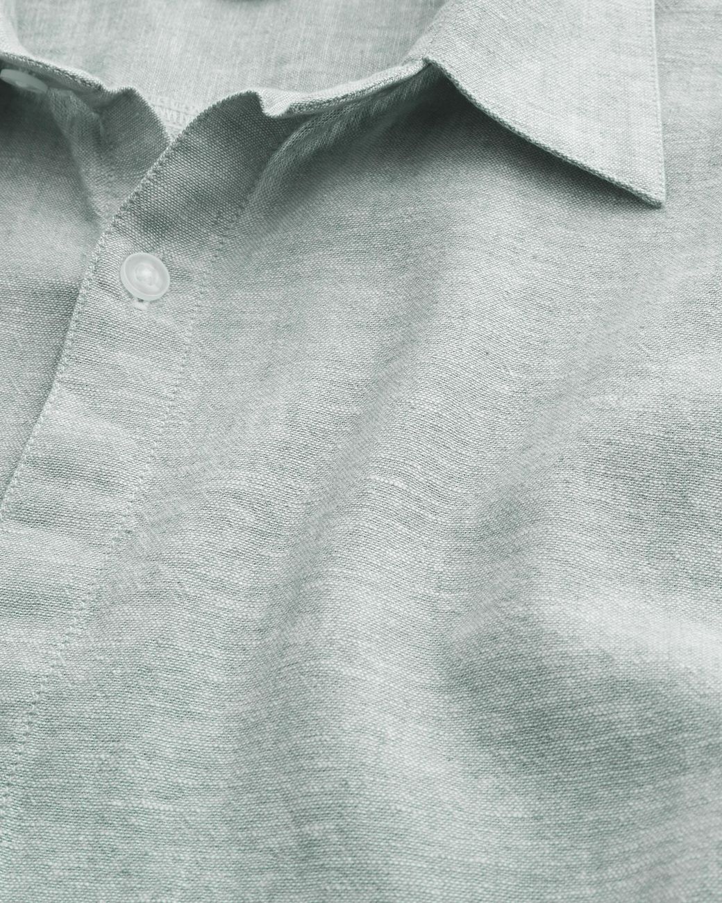 Hollister Blue Boxy Short-sleeve Linen-blend Shirt for men