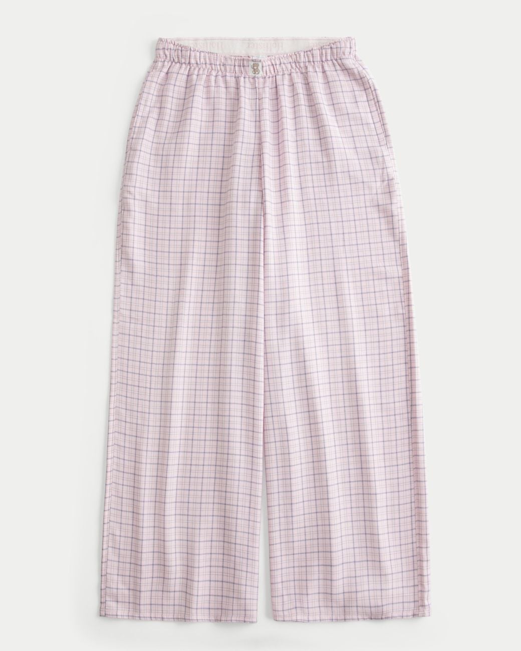 Hollister Pink Baggy Flannel Pants
