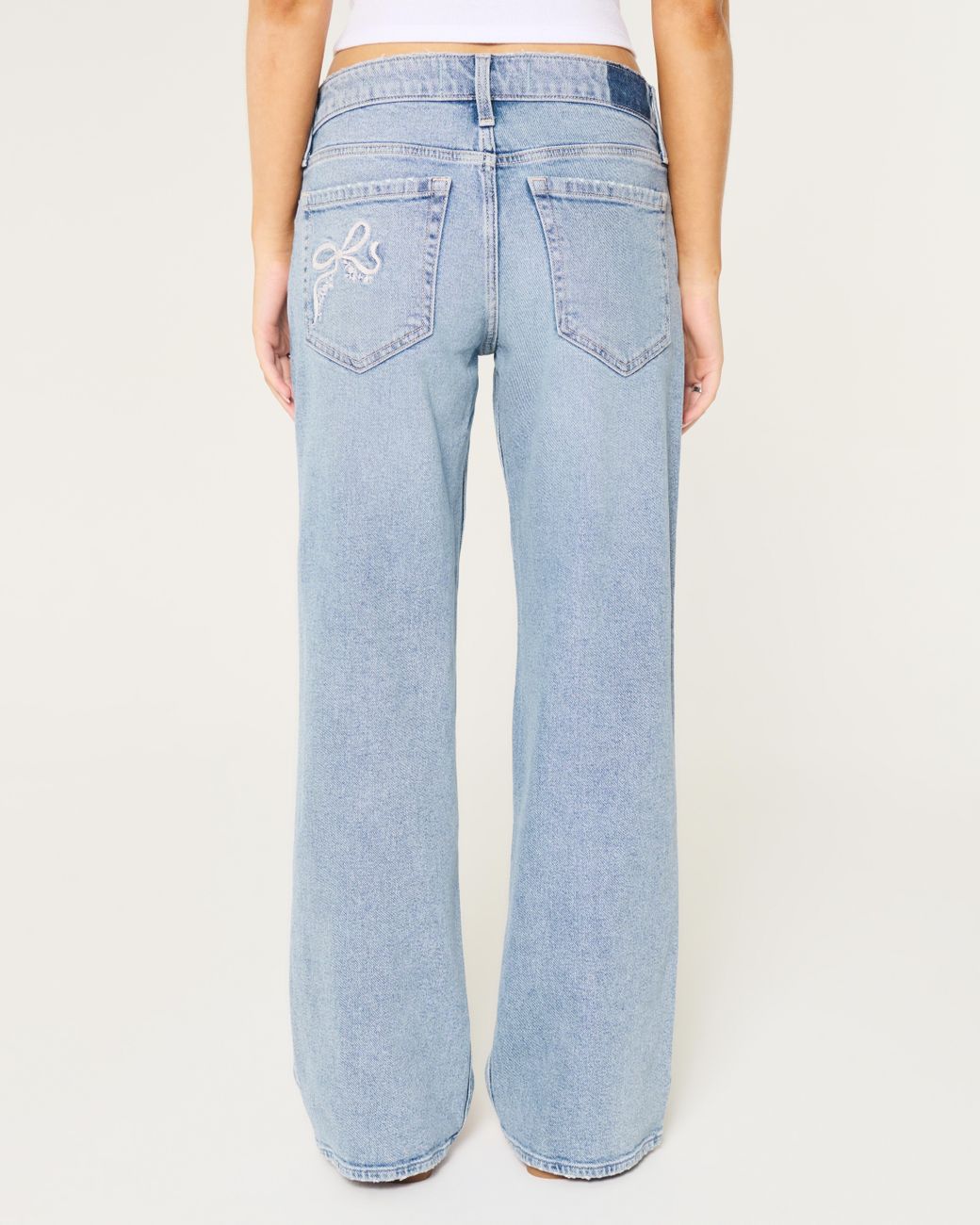 Hollister embroidered jeans 2025