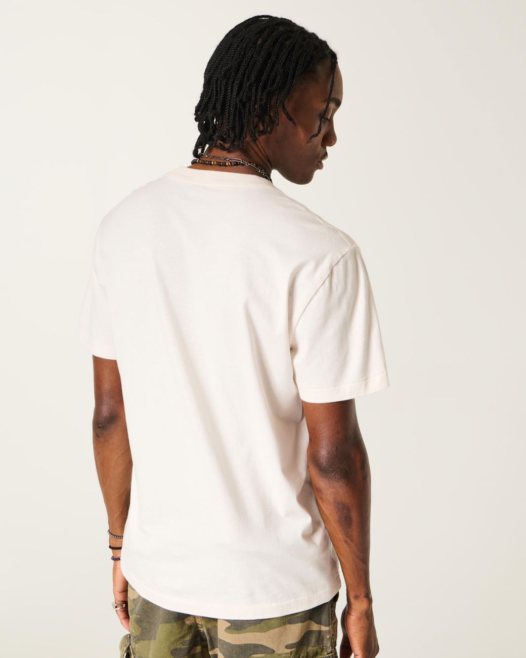 Hollister Pink Relaxed Pizza Graphic Tee for men