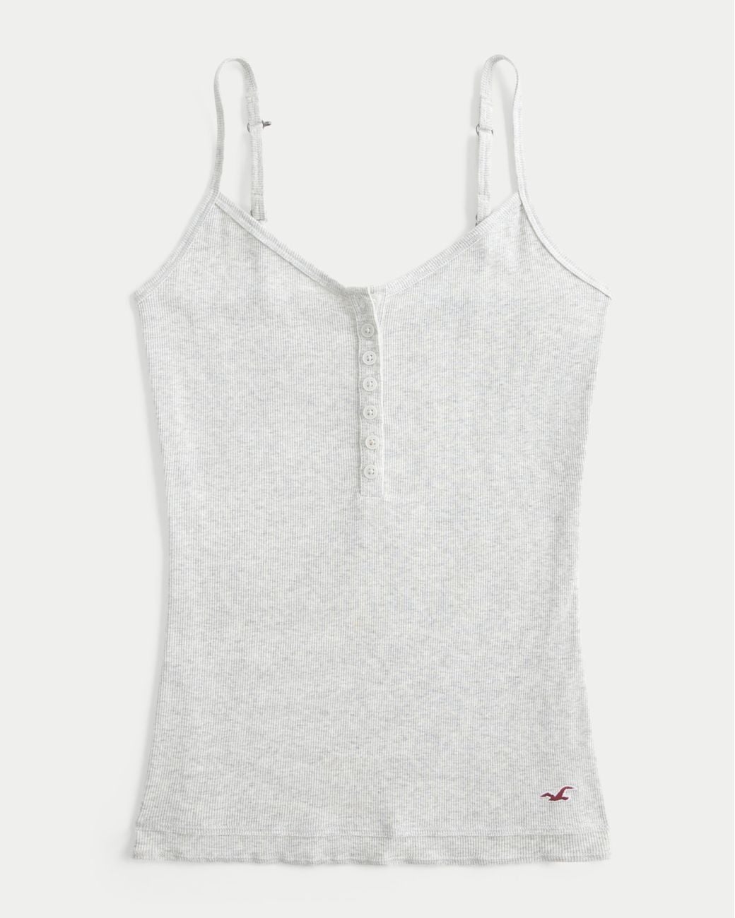 Hollister White Henley Cami