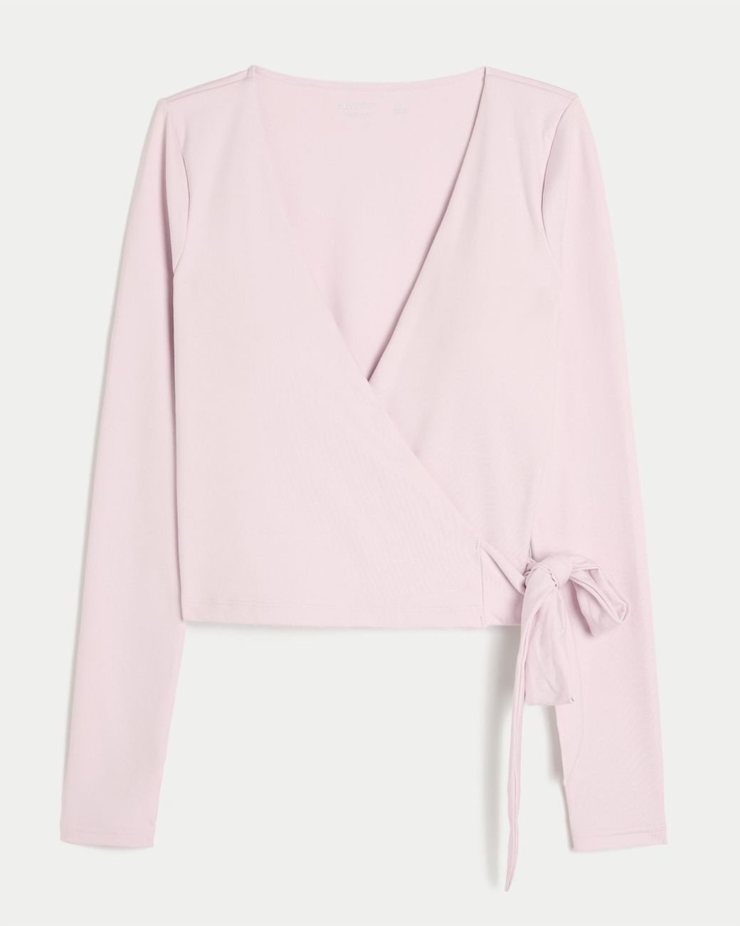 Hollister Pink Gilly Hicks Active Recharge Long-sleeve Wrap Top