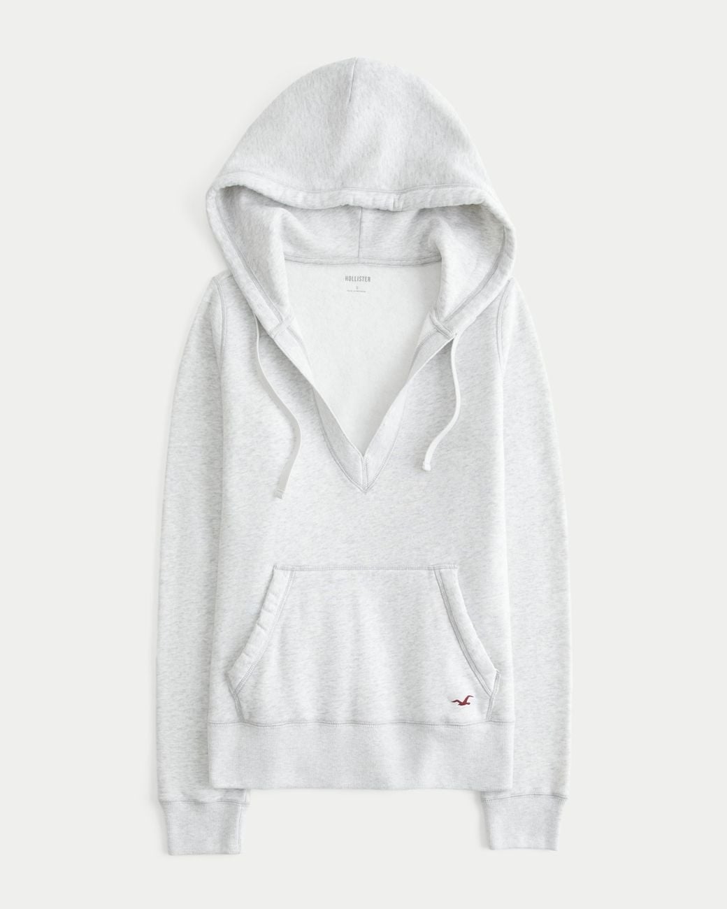 Hollister White Hollister Feel Good V-neck Hoodie