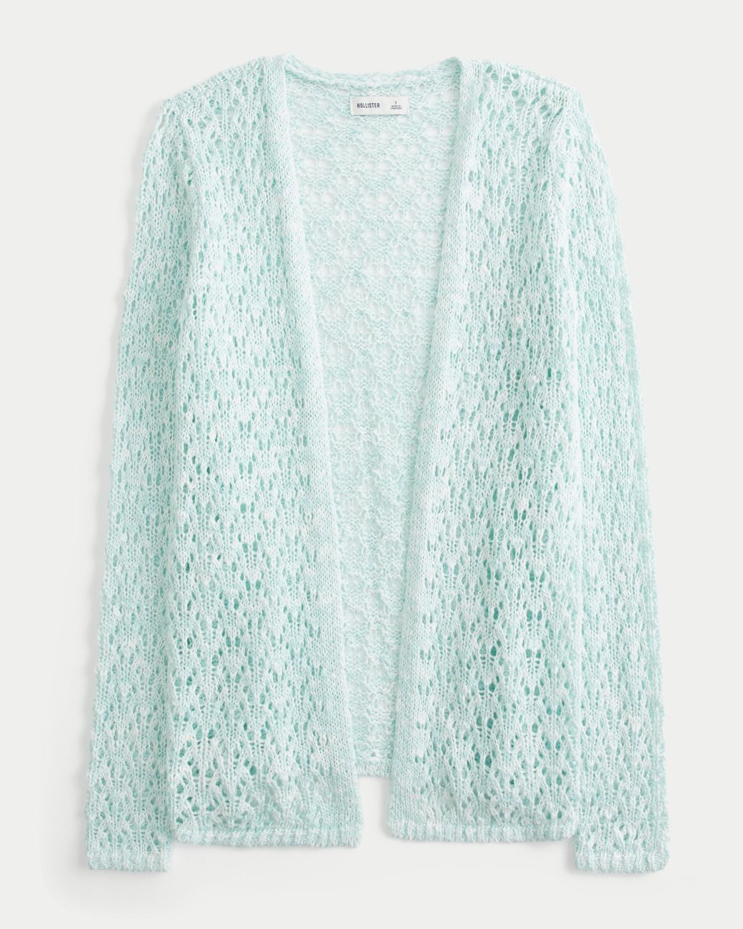 Hollister Blue Open-stitch No-close Cardigan