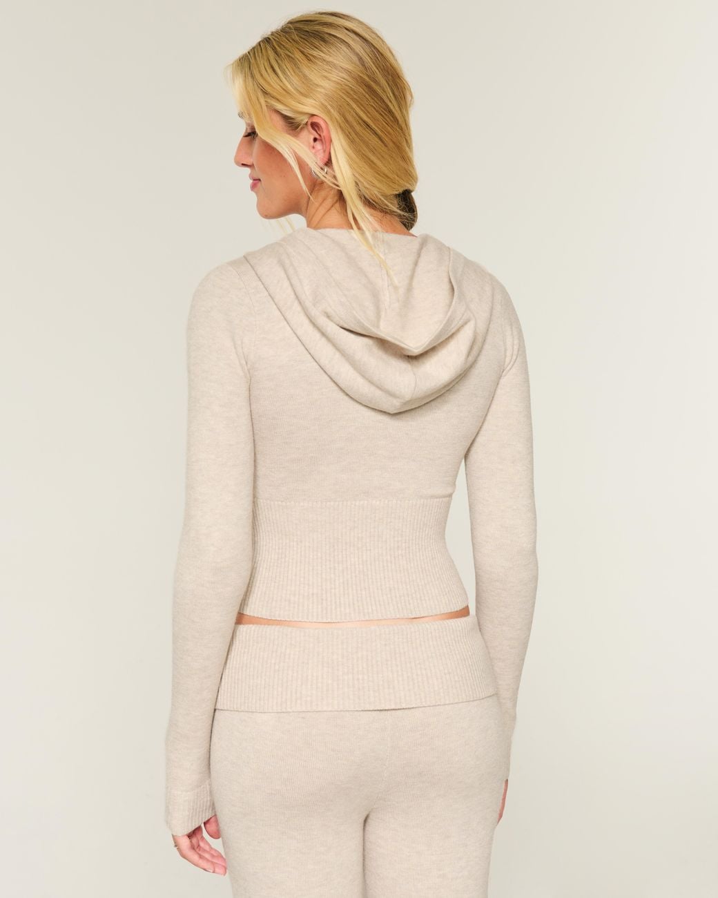 Hollister Natural Gilly Hicks Zip-up Sweater Hoodie