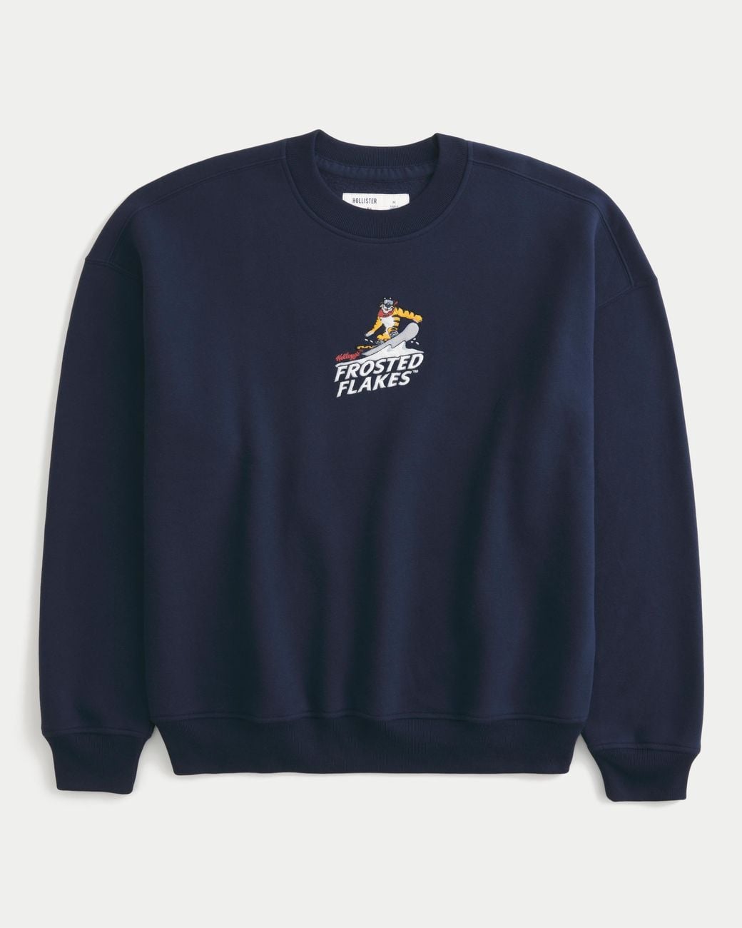 Hollister Blue Boxy Frosted Flakes Graphic Crew Sweatshirt for men