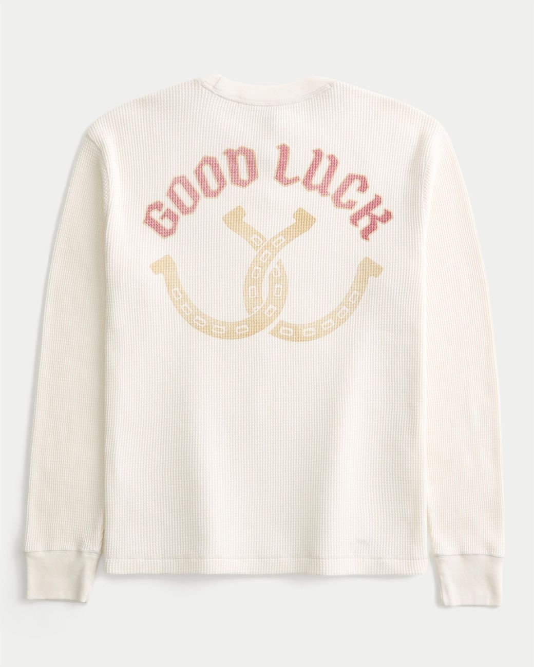 Hollister Natural Good Luck Graphic Thermal Crew Shirt for men