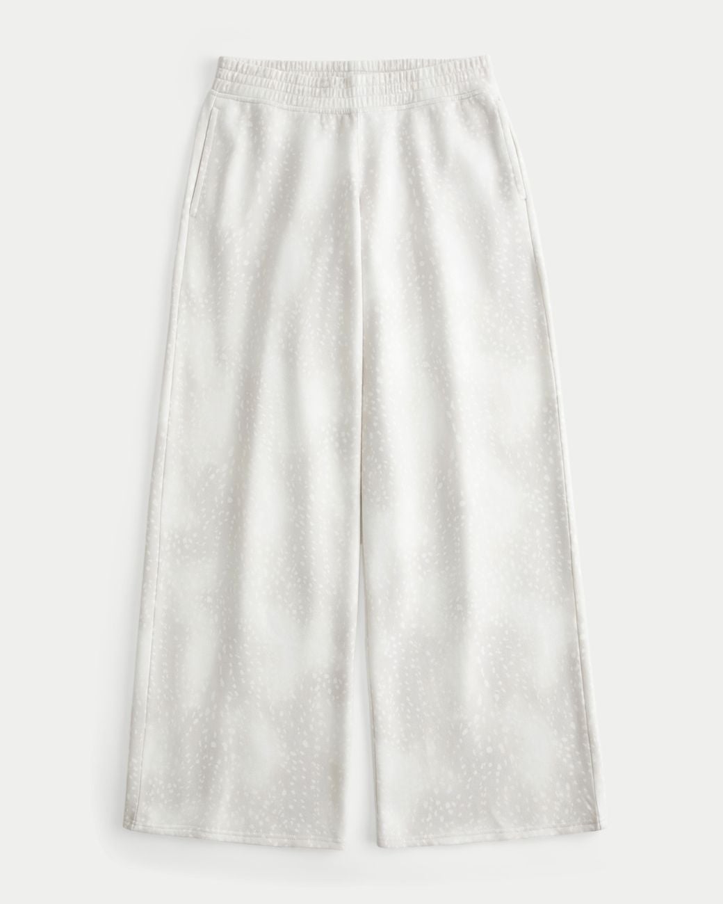 Hollister White Doe Print Baggy Sweatpants