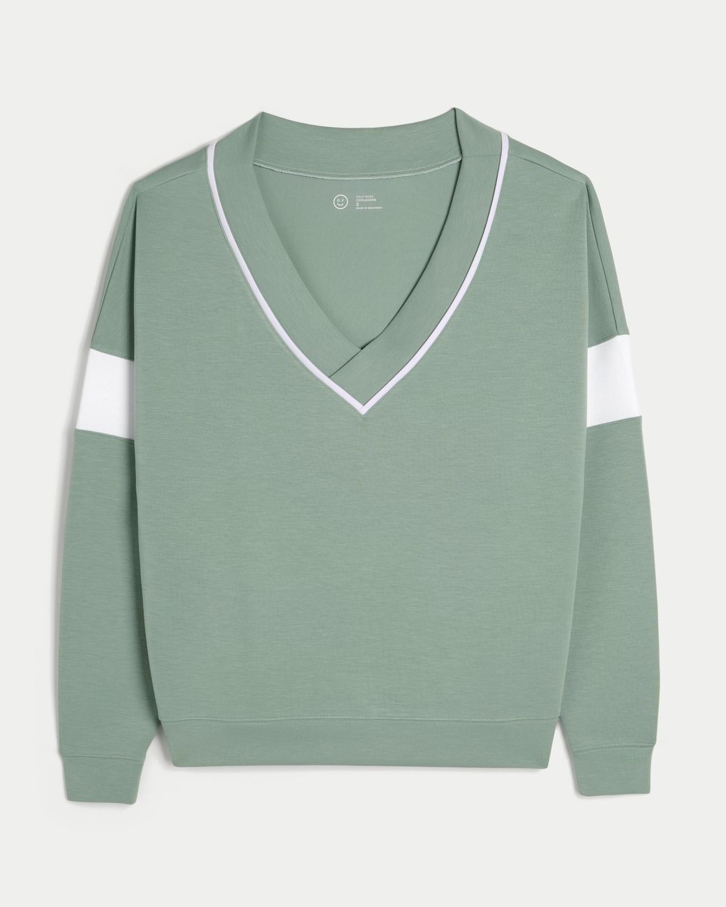 Hollister Green Gilly Hicks Active Cooldown Off-the-shoulder Top