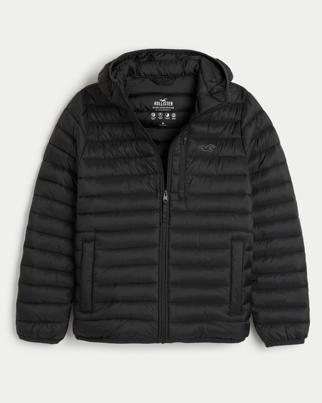 Mens puffer hot sale jacket hollister