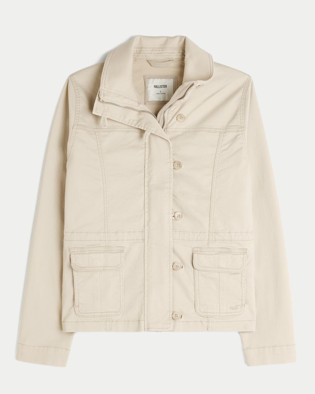 Hollister Natural Twill Military Jacket