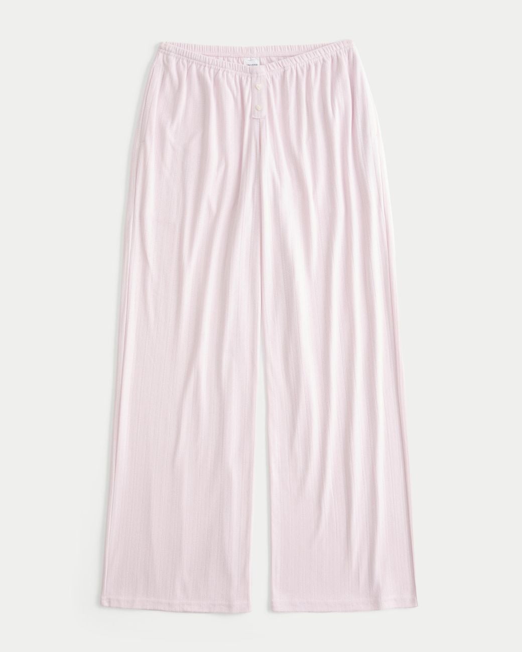 Hollister Pink Always Cozy Pointelle Wide-leg Boxer Pants