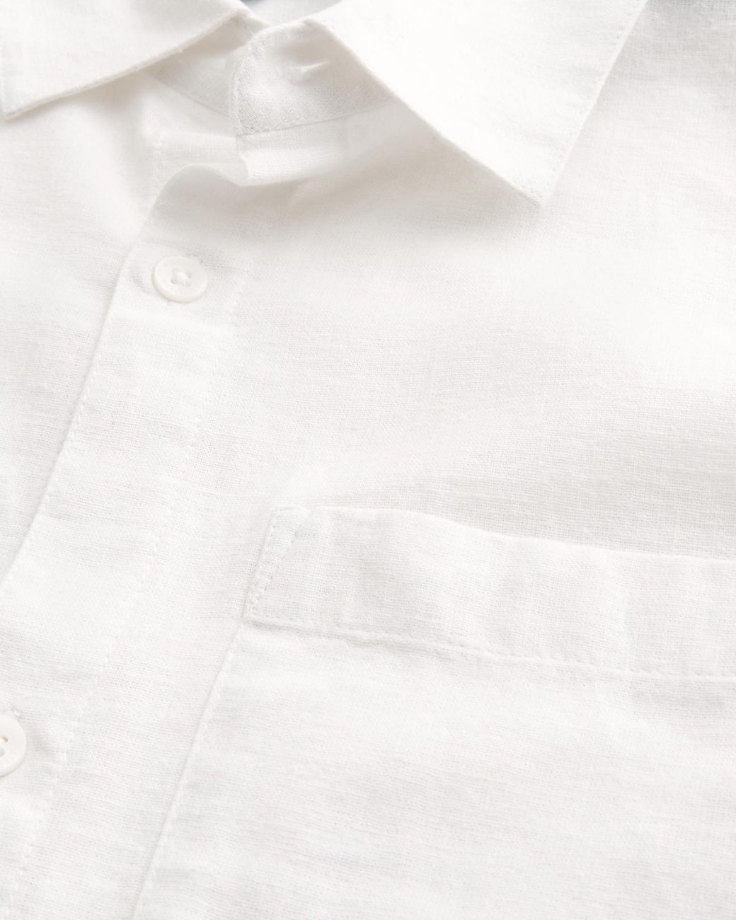 Hollister White Long-sleeve Linen-blend Shirt for men