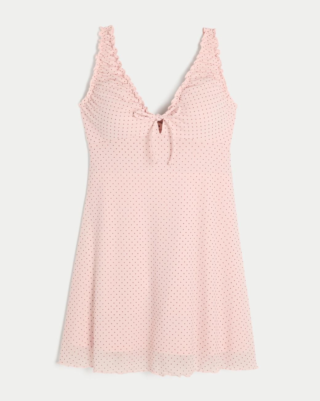 Hollister Pink Mesh Knit Mini Dress