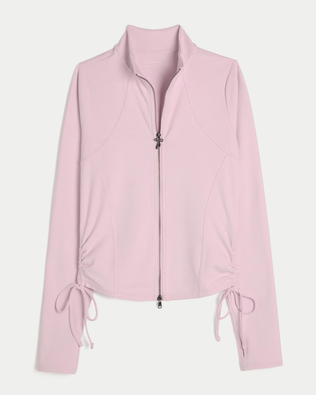 Hollister Pink Gilly Hicks Active Recharge Side-tie Zip-up Jacket