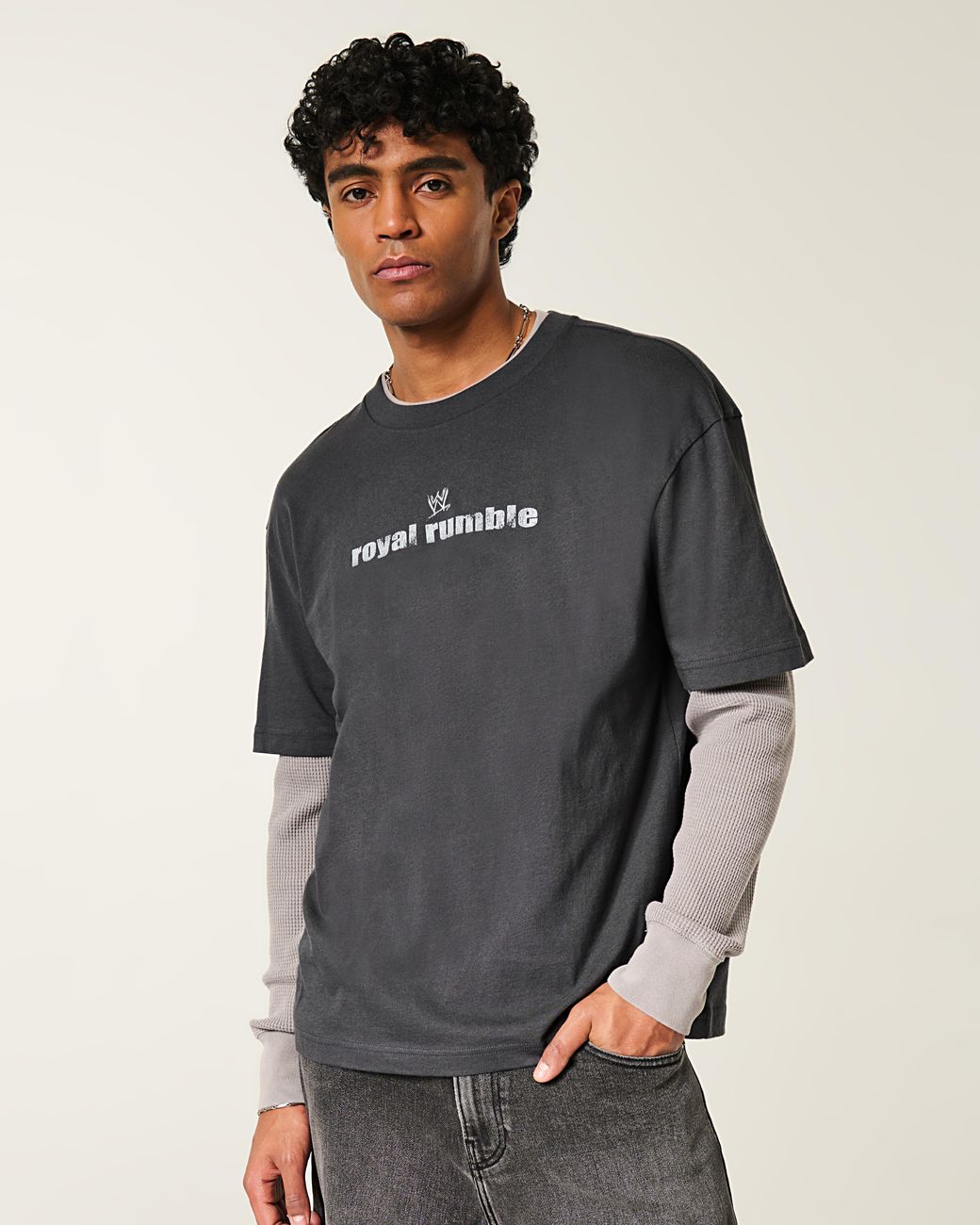 Hollister Boxy Wwe Royal Rumble Graphic Tee in Black for Men | Lyst UK