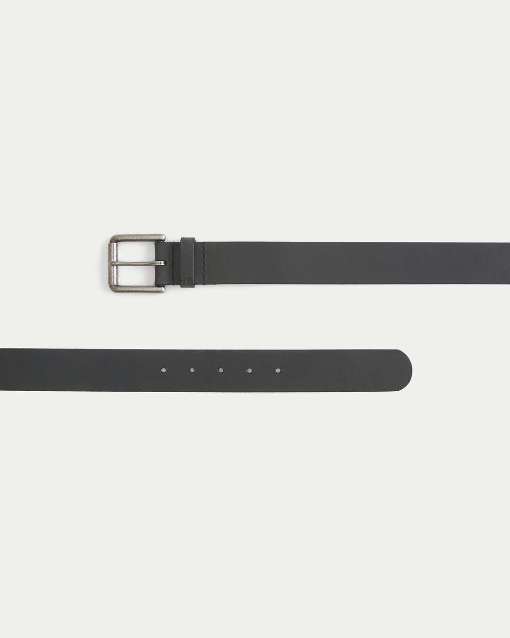 Hollister Black Classic Leather Belt for men