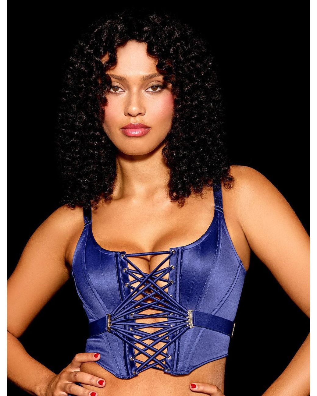 Honey Birdette Imogen Corset in Blue | Lyst display picture 1