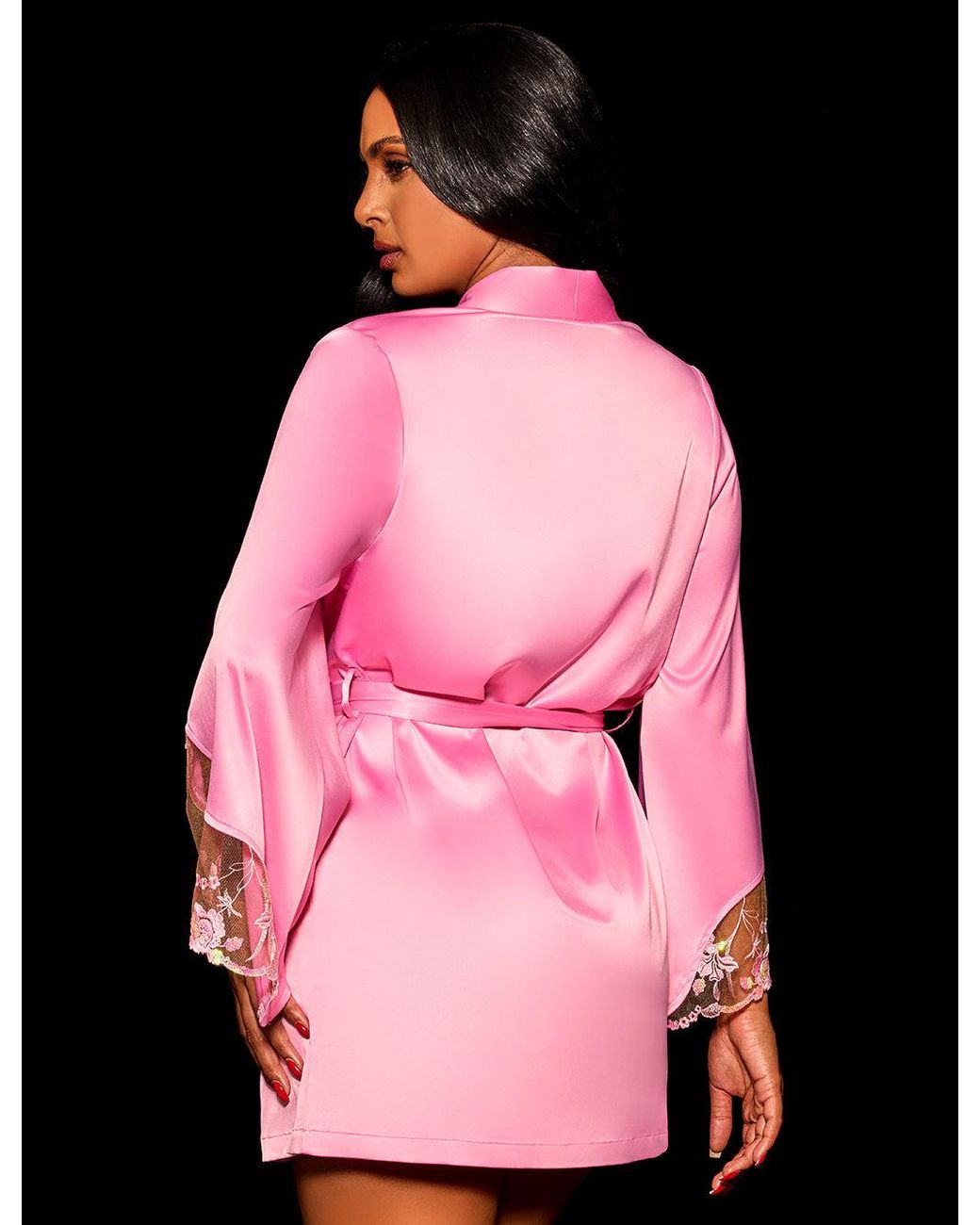 Sparkling Robe Honey Birdette Whitney Sparkling Robe in Pink | Lyst