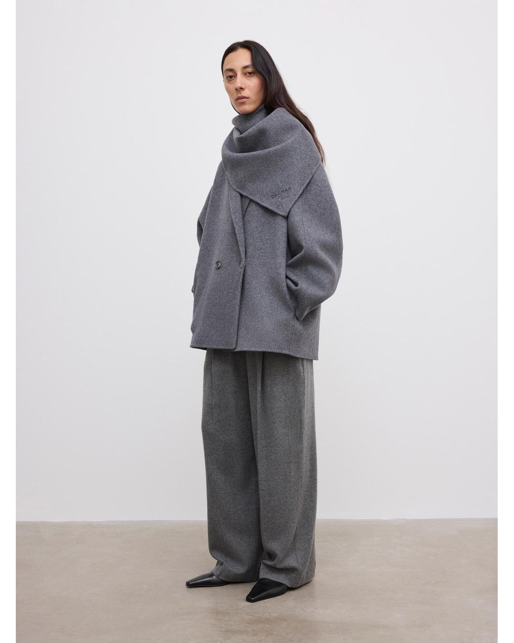 House of Dagmar Gray Doublã Scarf