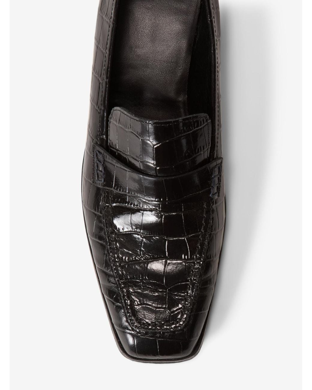 House of Dagmar Black Leather Loafers