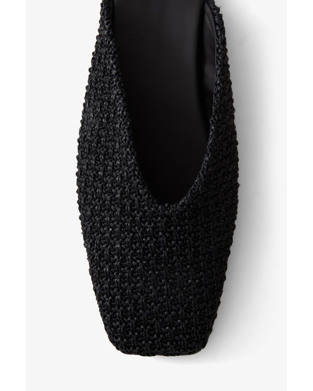 House of Dagmar White Square Toe Slip Ins