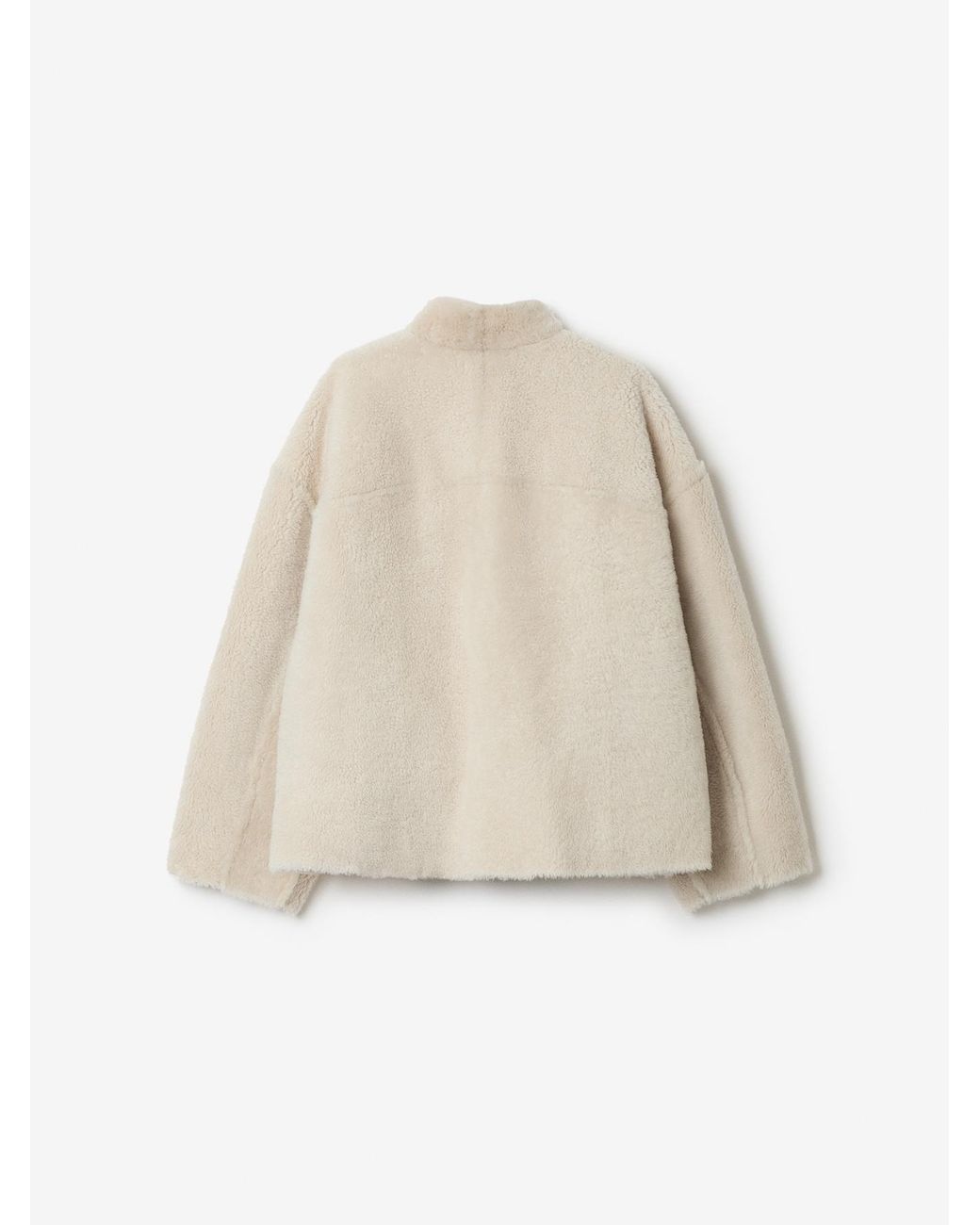 House of Dagmar White Short Shearling Jkt