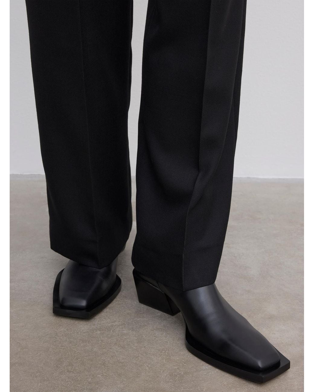 House of Dagmar Black Square Toe Chelsea Boots