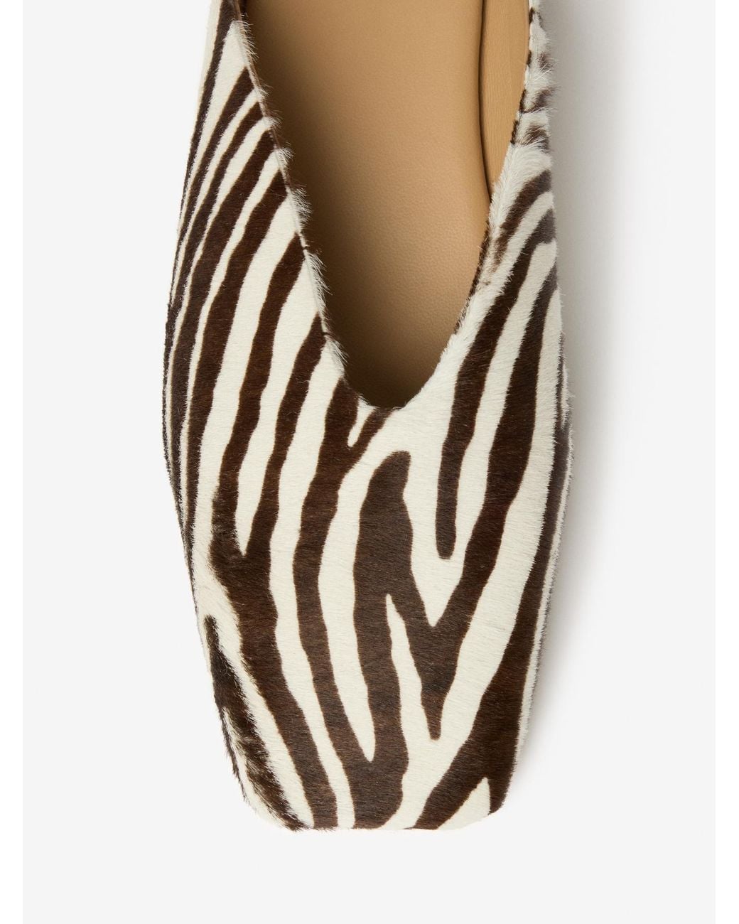 House of Dagmar White Square Toe Slip Ins