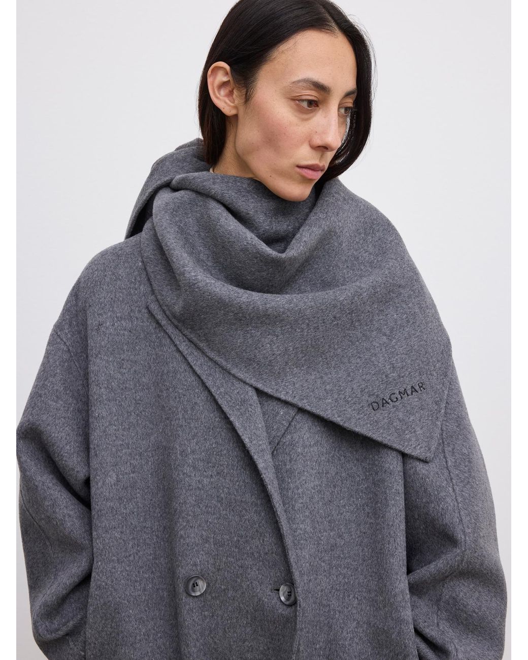 House of Dagmar Gray Doublã Scarf