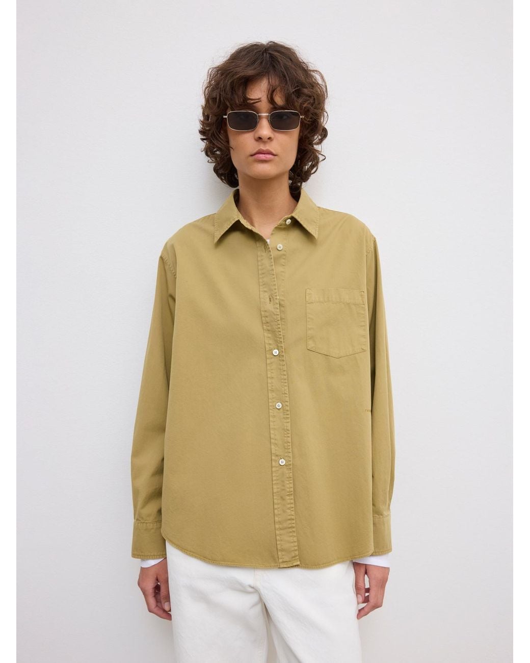 House of Dagmar White Classic Washed Shirt