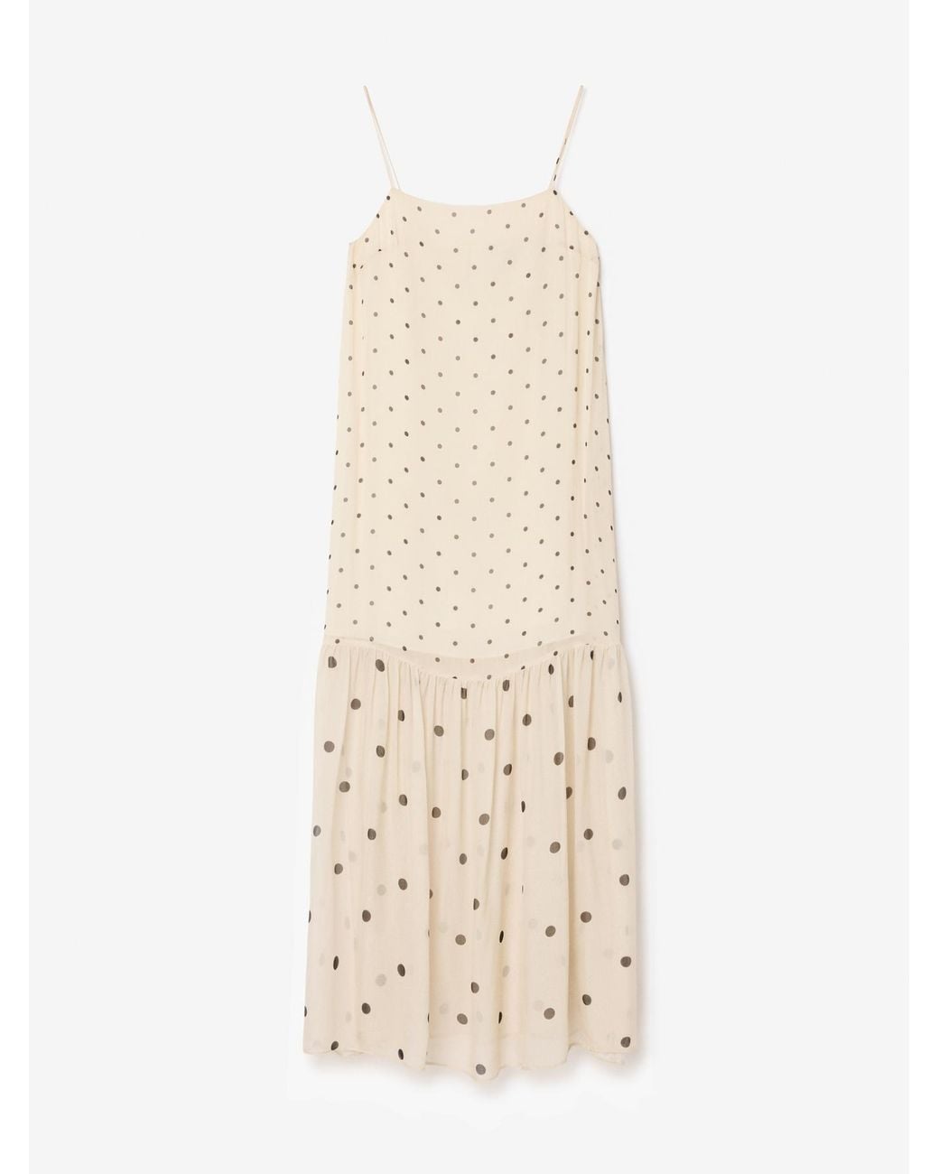 House of Dagmar Natural Dot Slip Dress