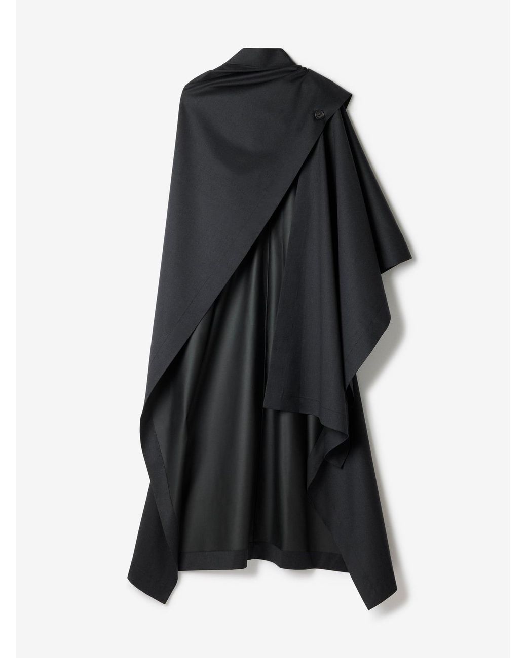 House of Dagmar Blue Wool Cape