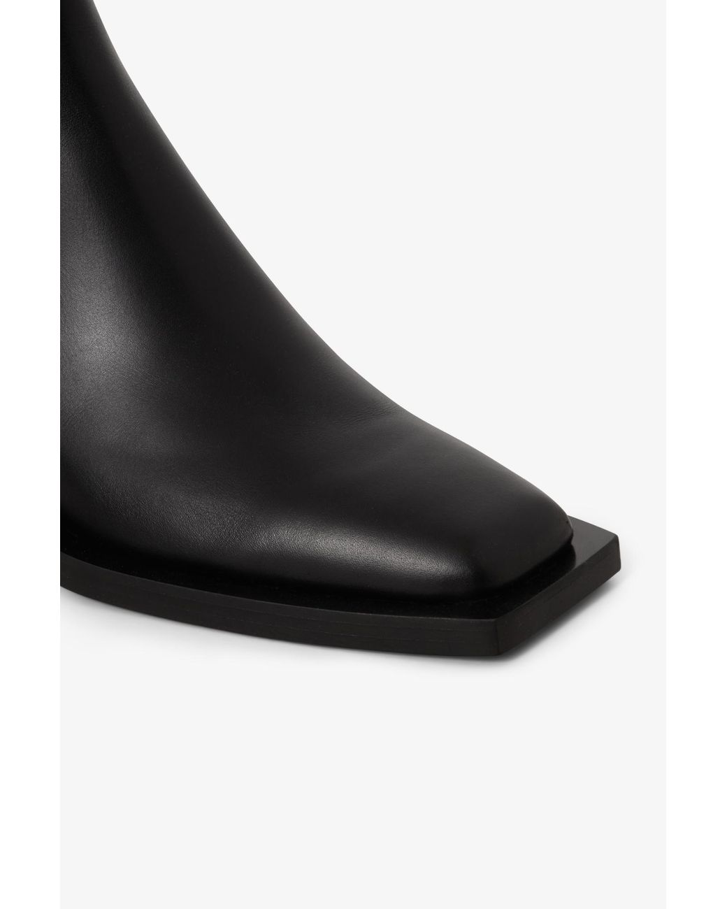 House of Dagmar Black Square Toe Chelsea Boots