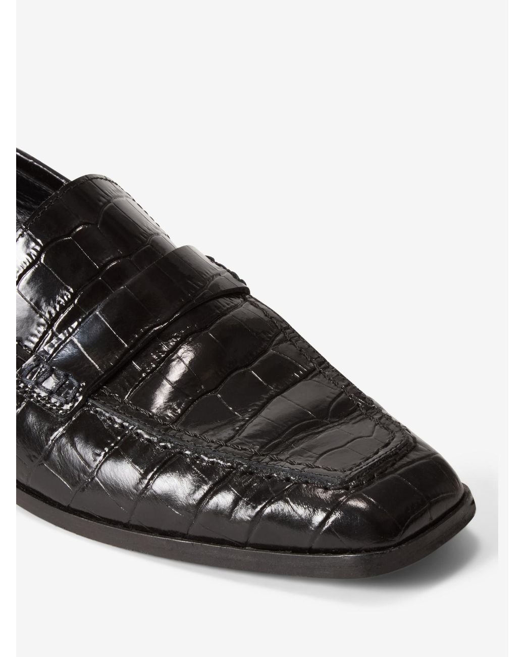 House of Dagmar Black Leather Loafers
