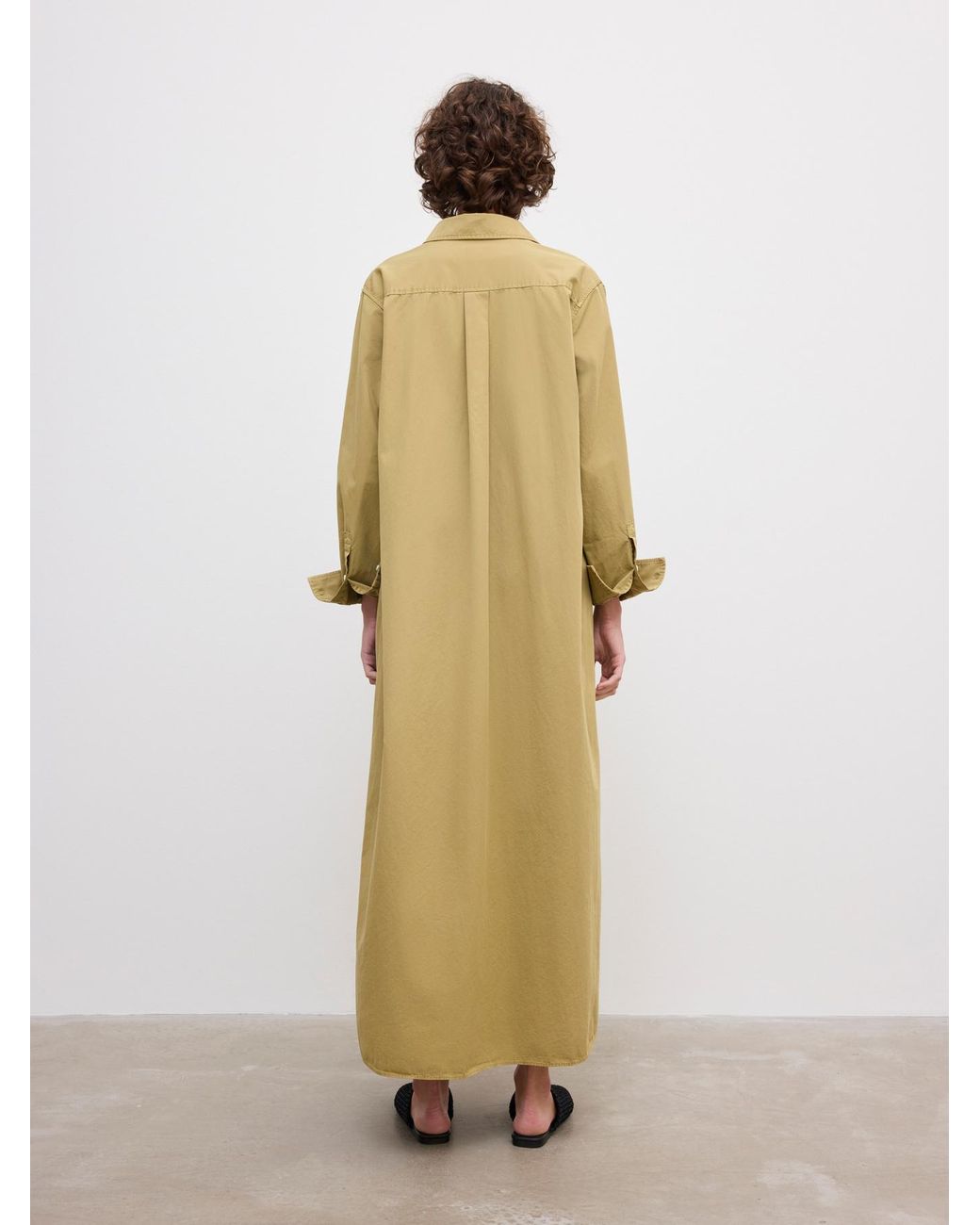 House of Dagmar Metallic Belted Shirt Dress