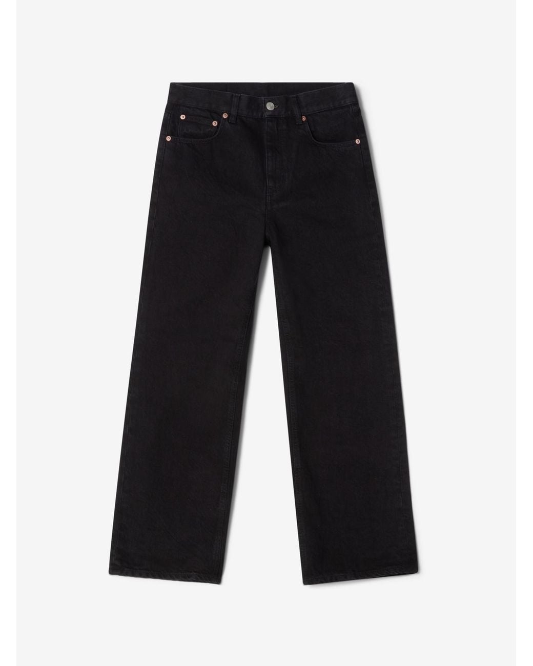 House of Dagmar Black Wide Leg Denim