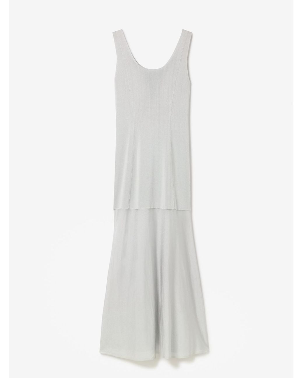 House of Dagmar White Fluid Knit Dress