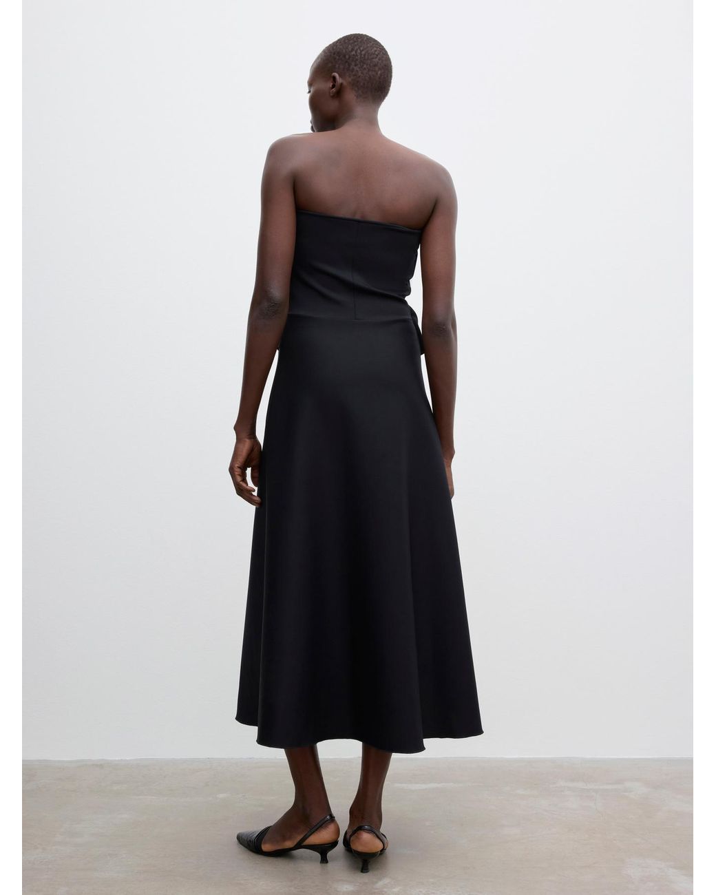 House of Dagmar White Sculpted Tube Dress