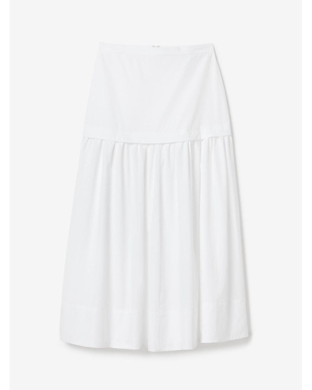 House of Dagmar White Cotton Maxi Skirt