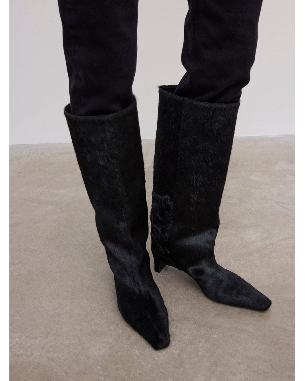 House of Dagmar Black Boot Pony Hair
