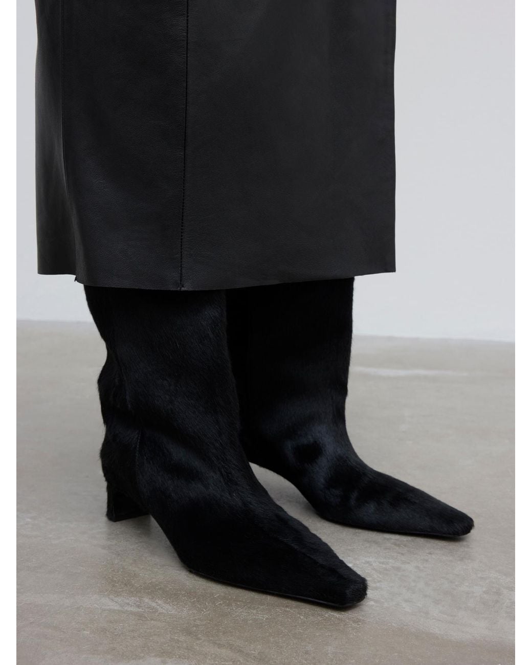 House of Dagmar Black Boot Pony Hair